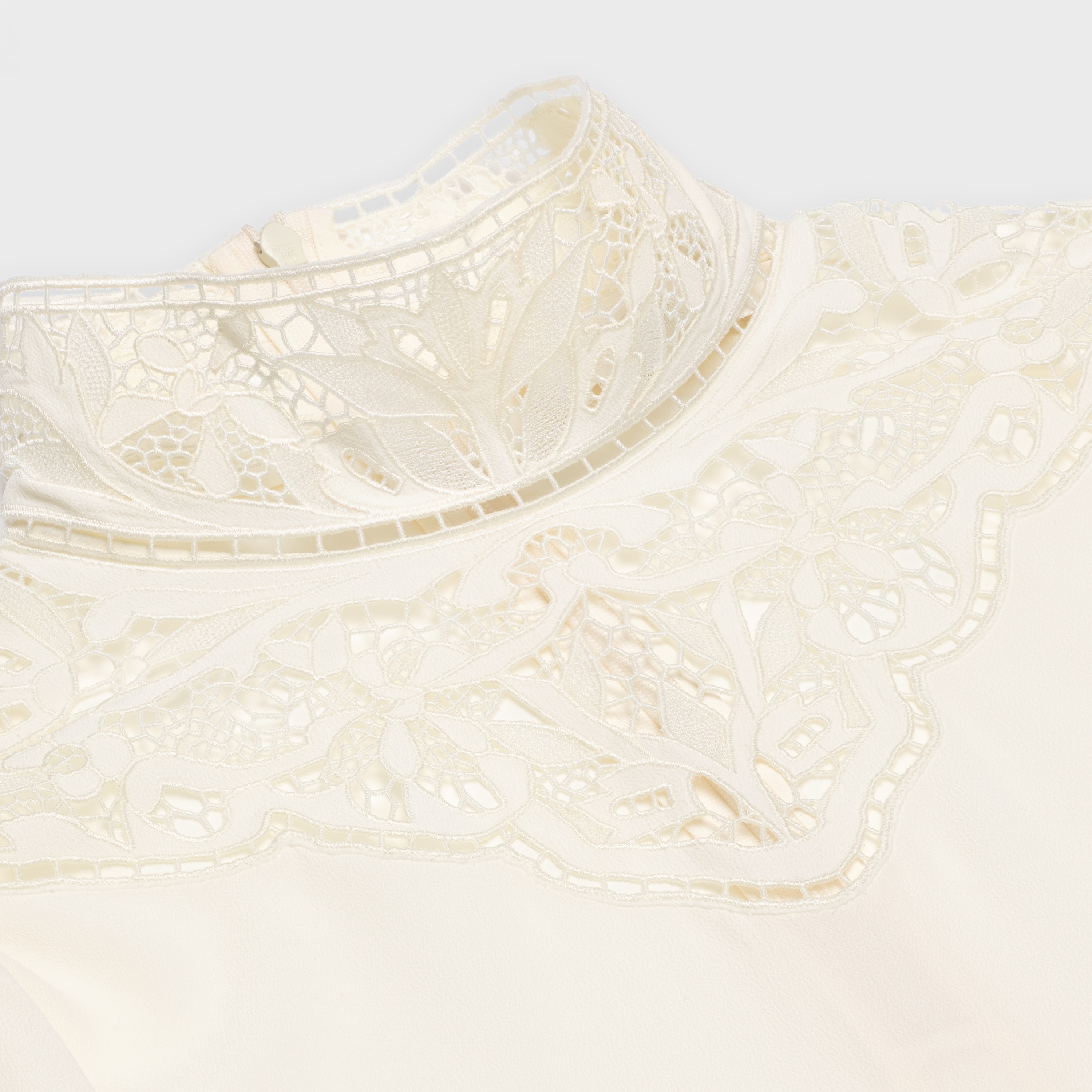 EMBROIDERED BLOUSE IN SILK CRÊPE - 3