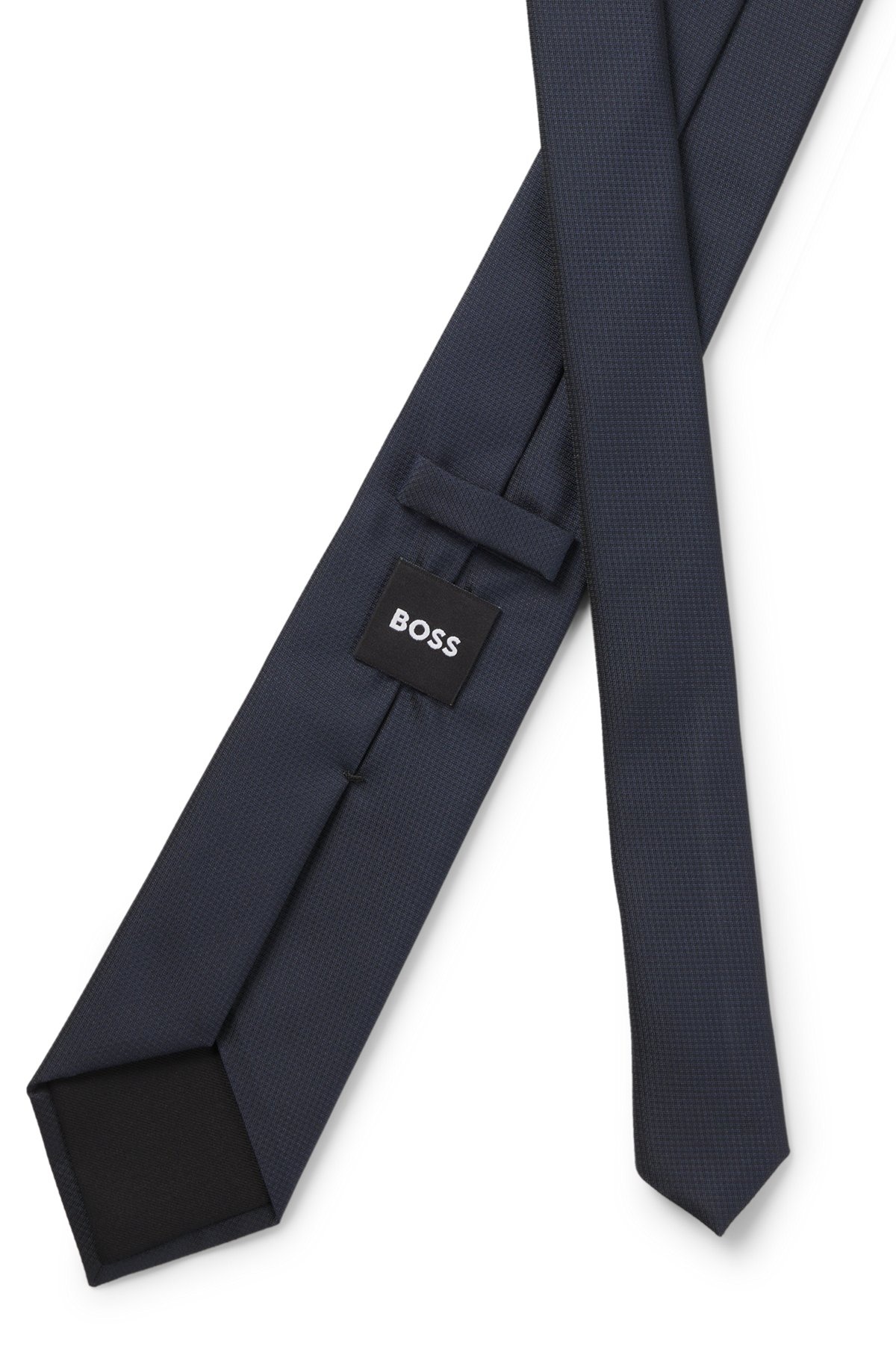 MICRO-PATTERN JACQUARD TIE WITH SILK - 5