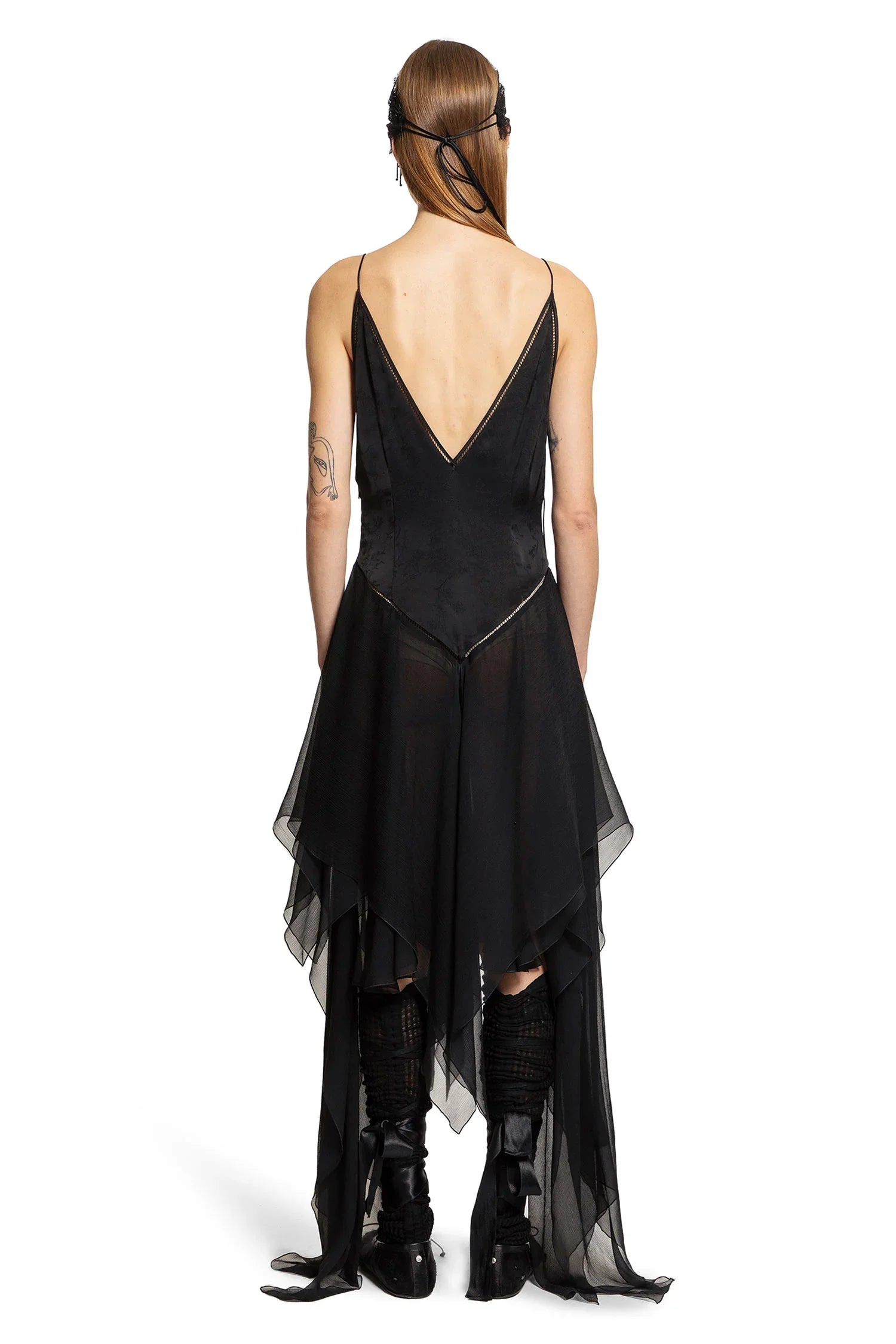 Washed-Ramage-Jacquard-Midi-Slip-Dress - 3