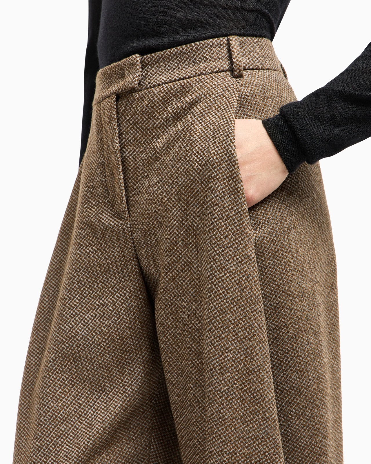 RELAXED-FIT VIRGIN WOOL AND CASHMERE KNIT TROUSERS - 5