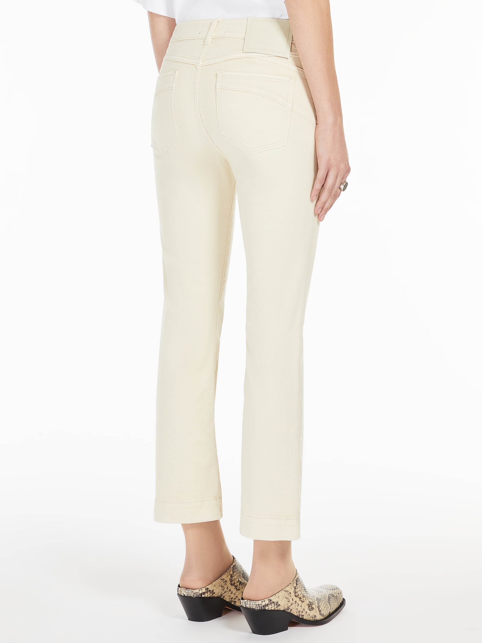NILLY Denim mini flare trousers - 4