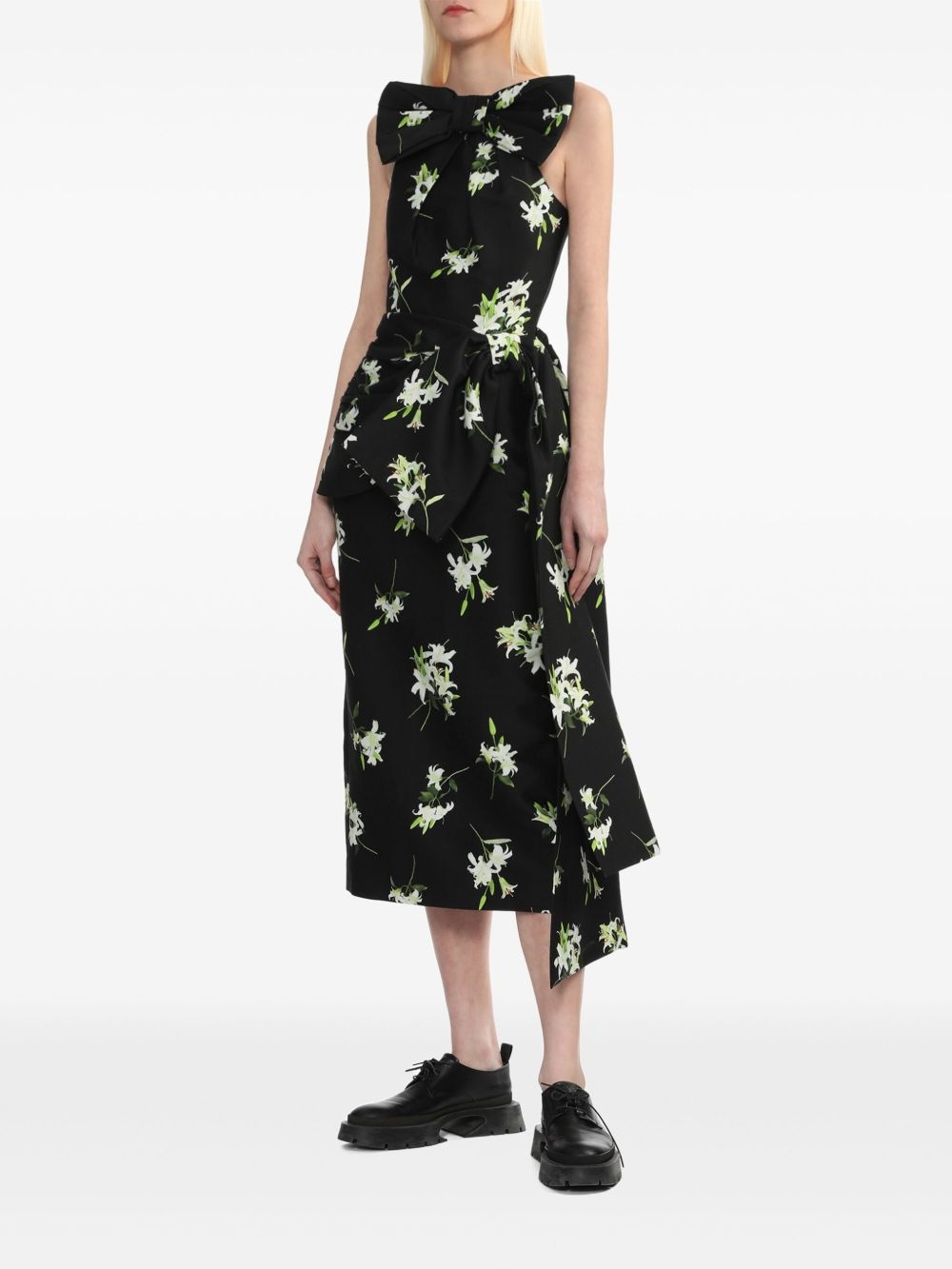 bow detailing dress - 3