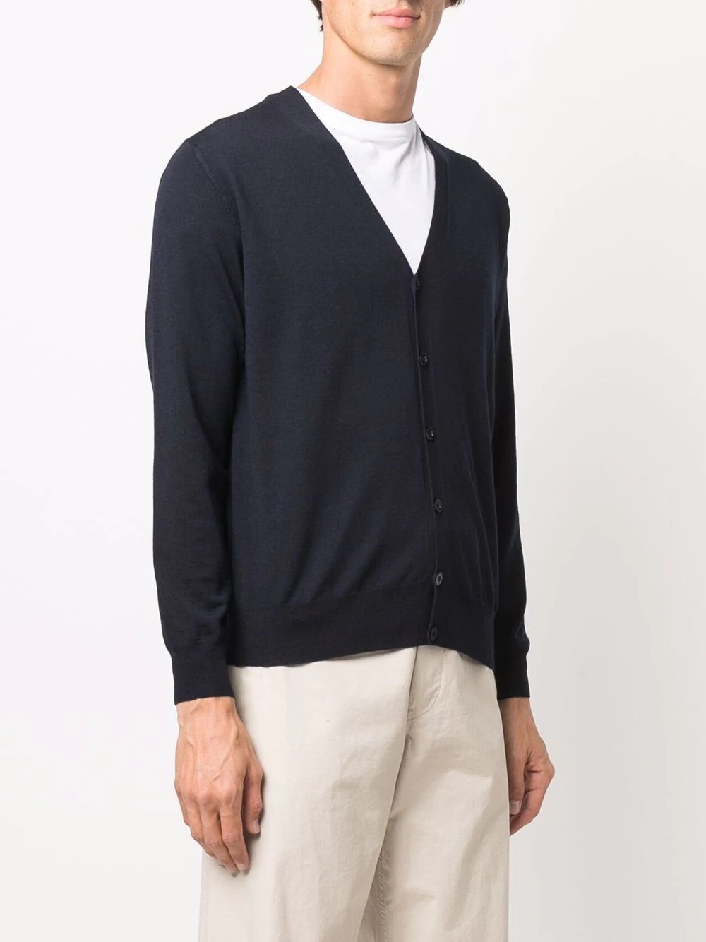 V-neck knitted cardigan - 3