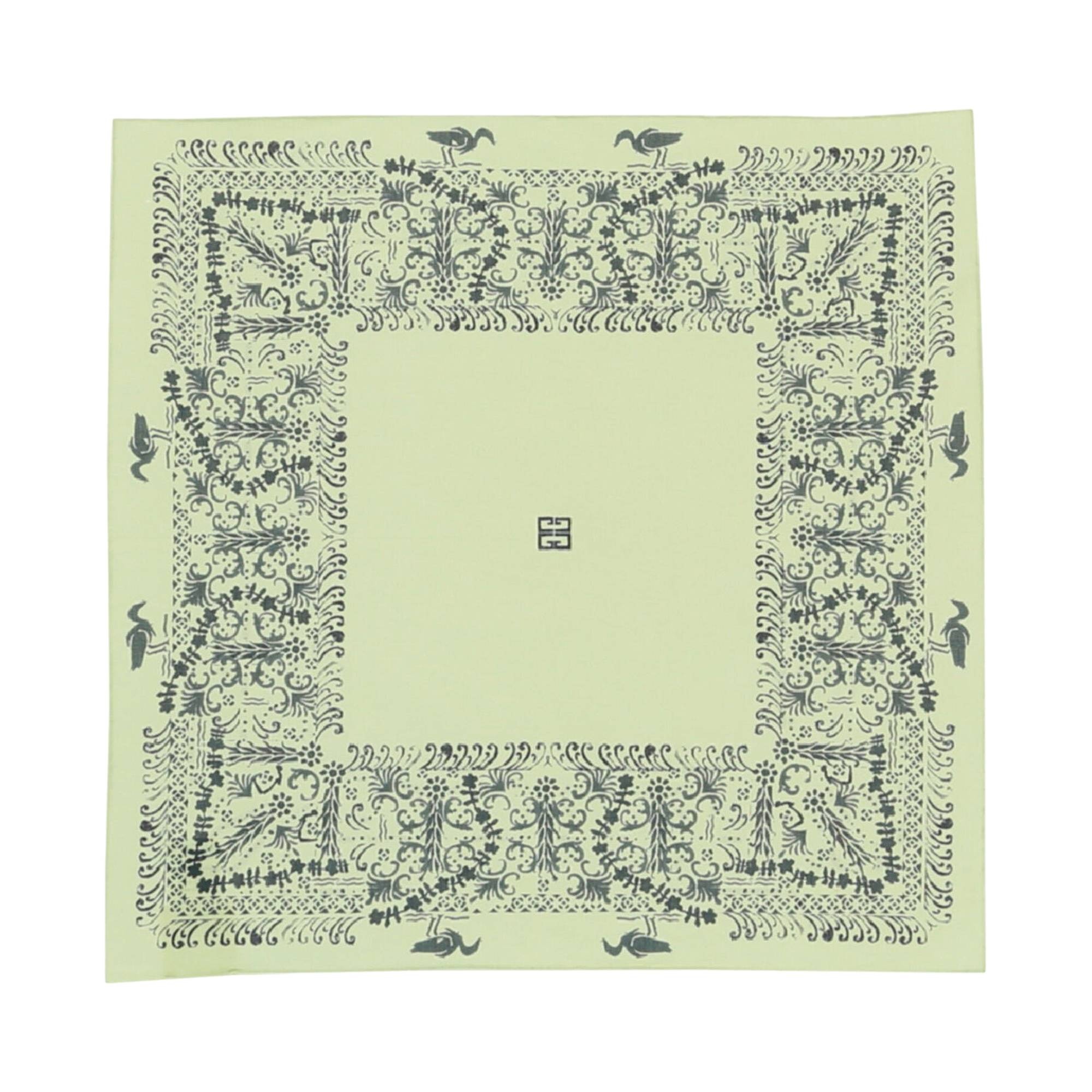 Givenchy Bird Bandada Printed Scarf 'Lime' - 1