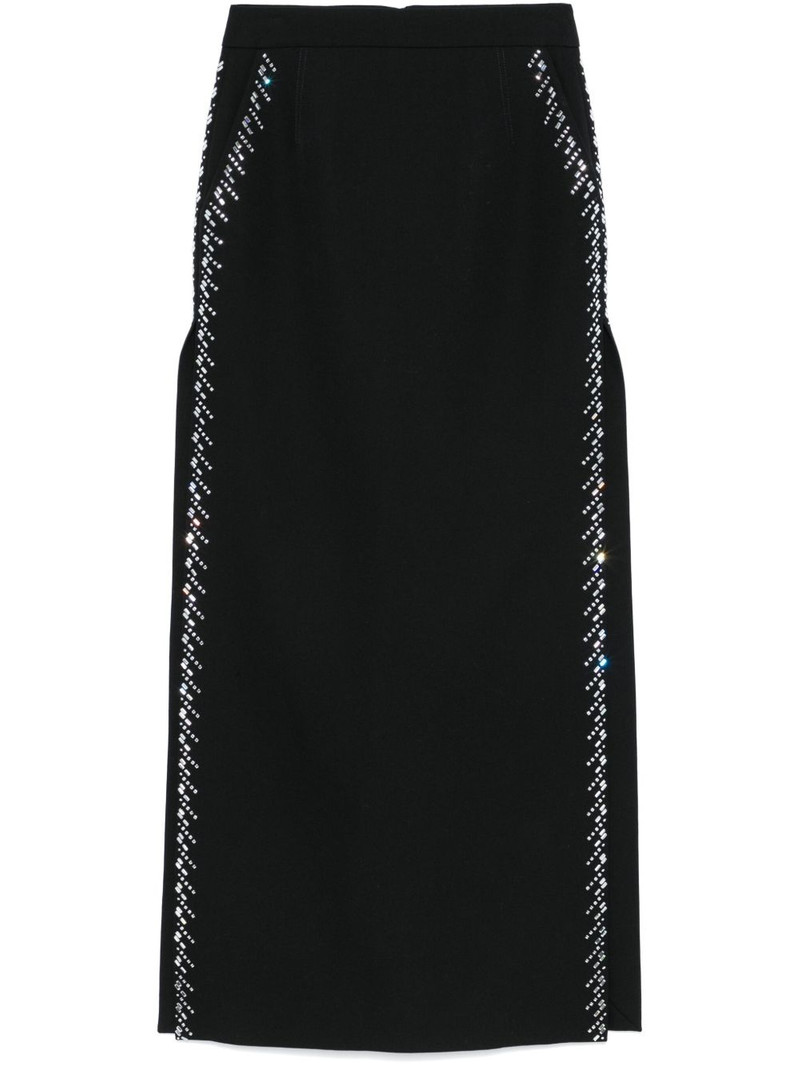 rhinestone-embellished maxi skirt 1