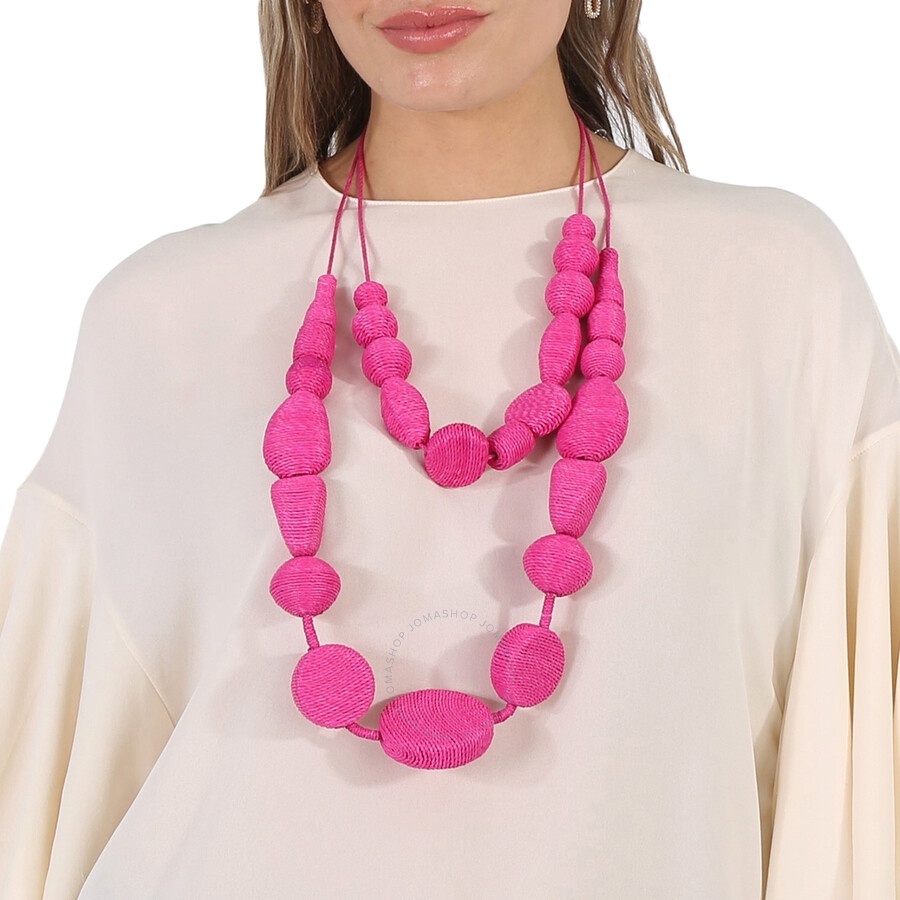 Max Mara Weekend Ladies Haway Necklace In Fuscia - 2