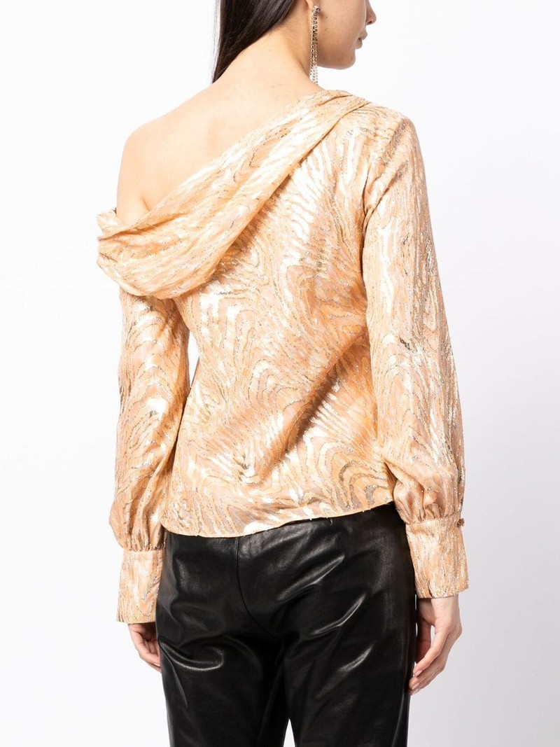 Alice Moire abstract-print blouse 4