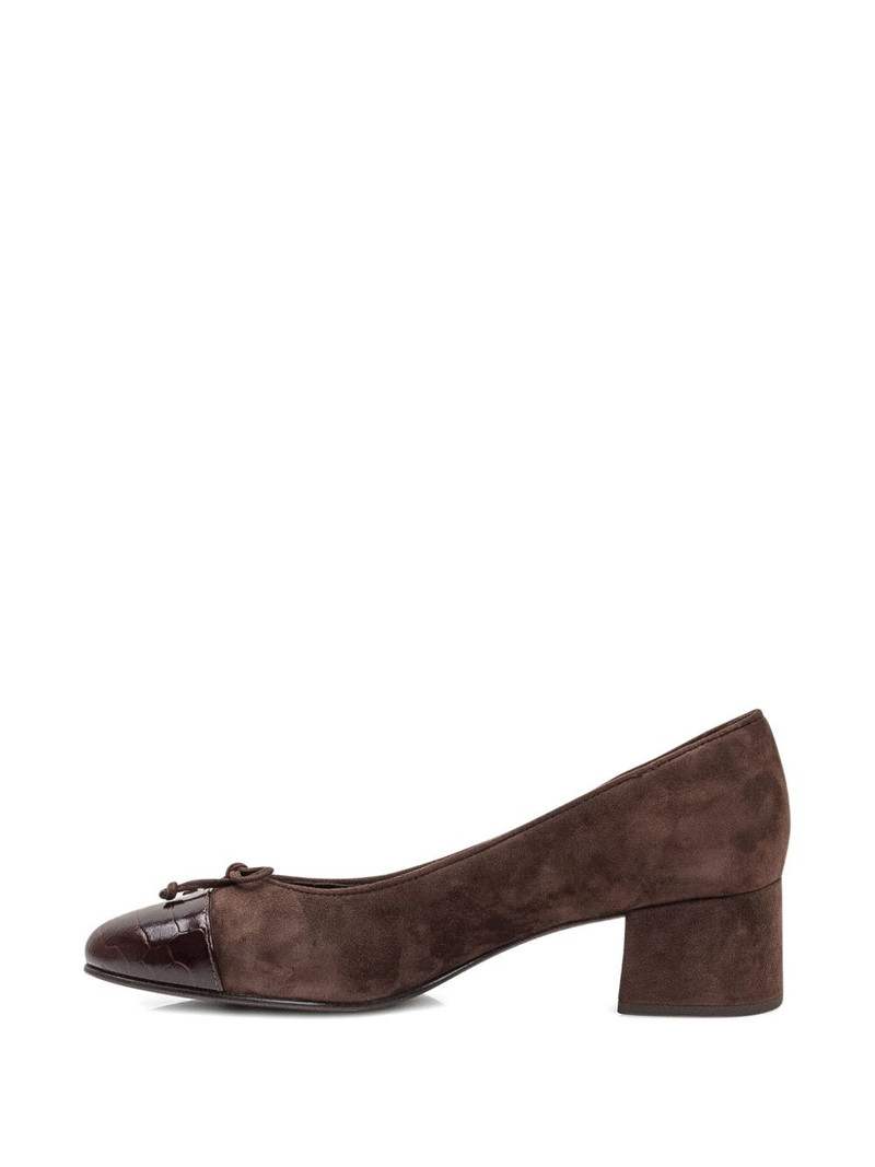 45mm suede heeled pumps 3