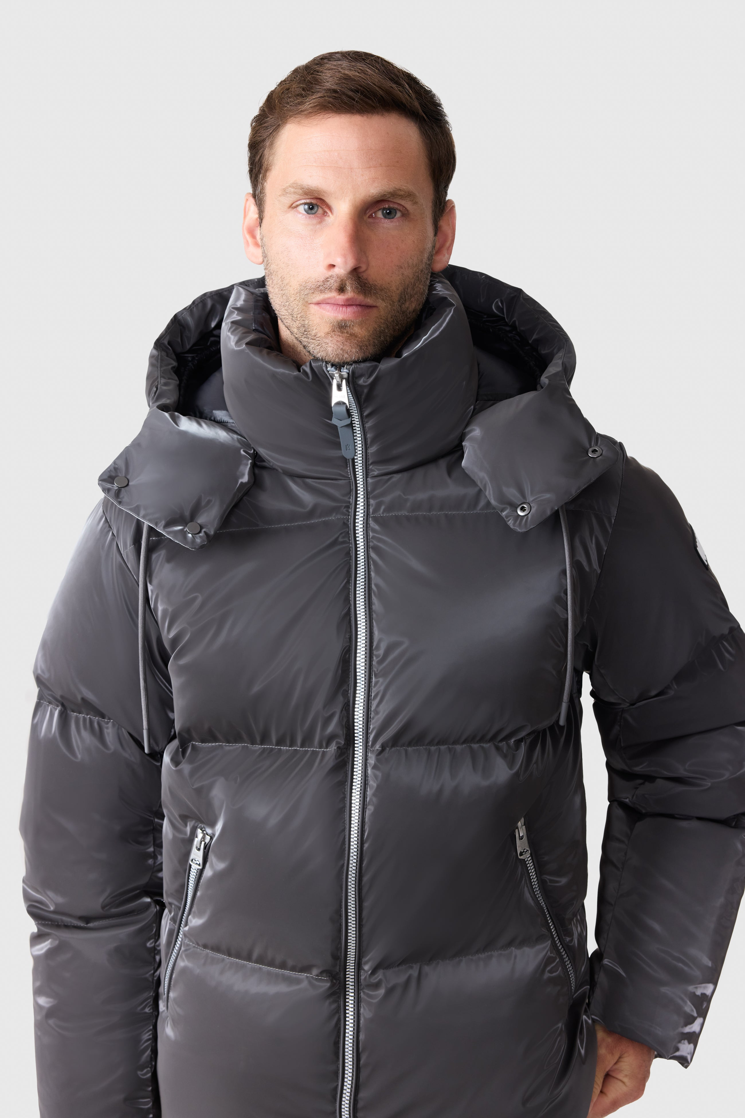KENT-GLO High-Gloss Hooded Down Jacket - 5