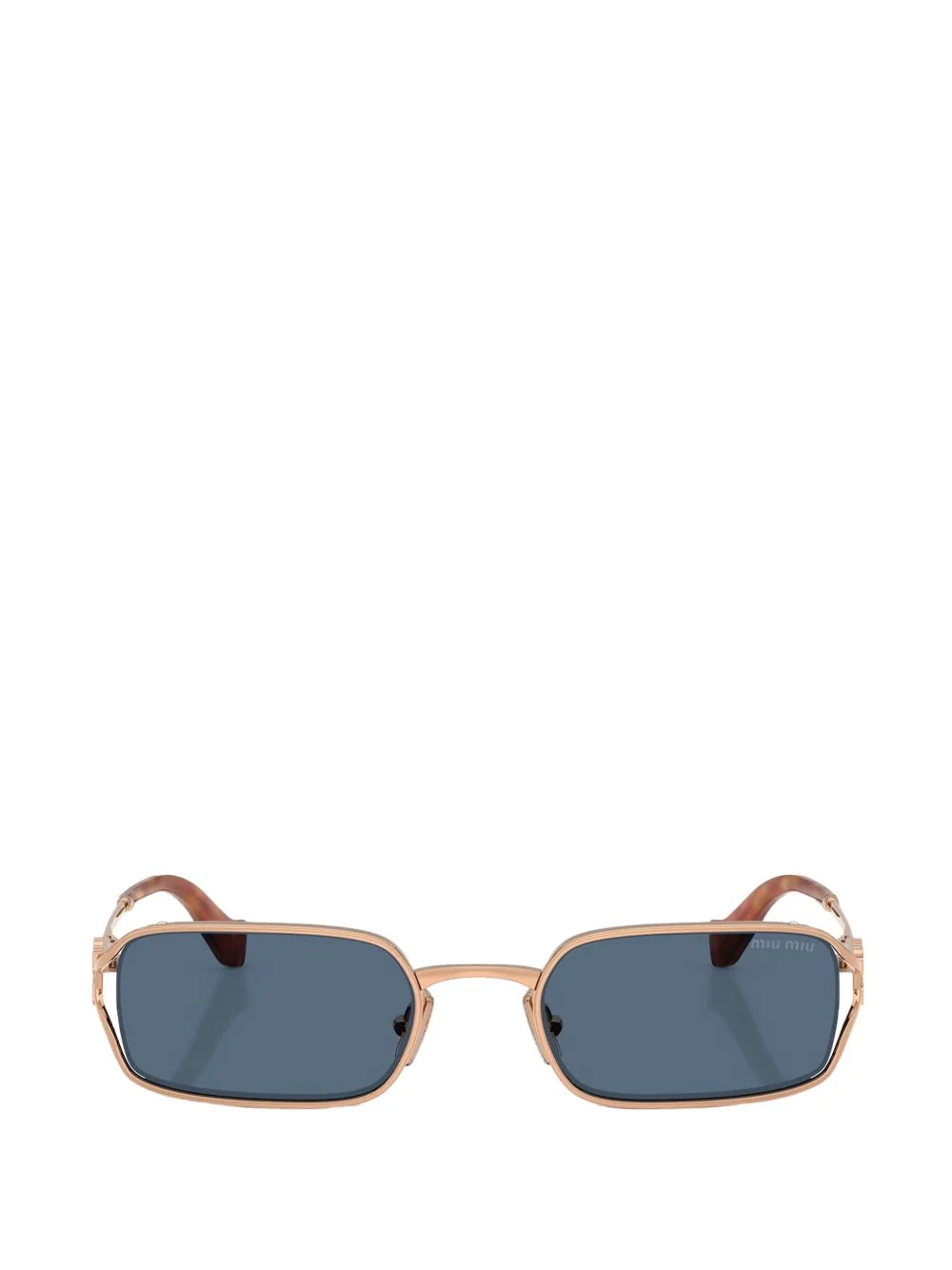 logo-plaque rectangle-frame sunglasses - 1