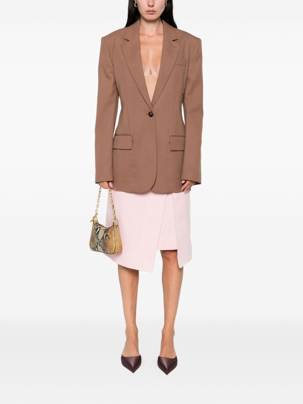 single-button blazer - 2
