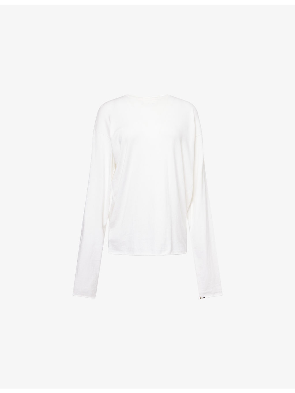Aries Round-Neck Cotton and Cashmere-Blend Knitted Jumper - 1