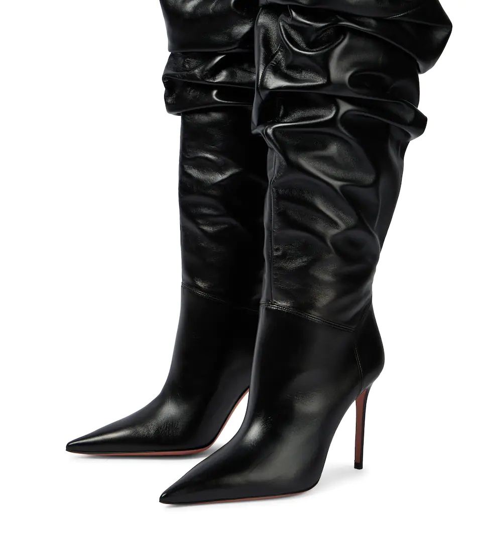 Jahleel leather over-the-knee boots - 5