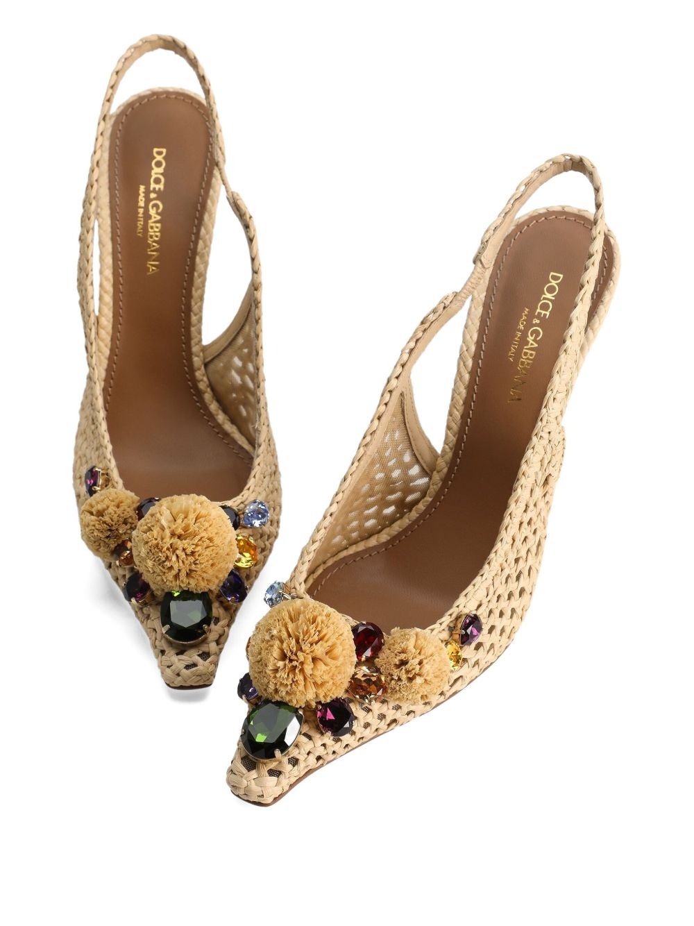 105m pompom-detail pumps - 4
