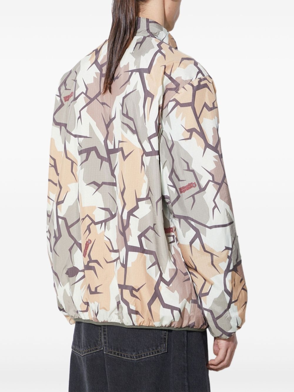 colour-block fleece jacket - 4