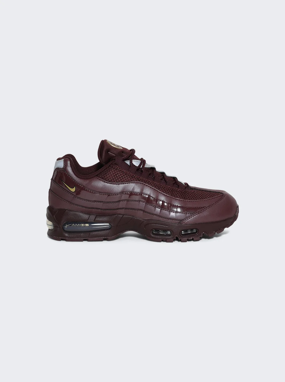 Nike Air Max 95 Burgundy Crush And Metallic Gold-black - 1