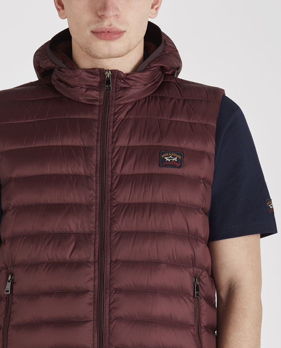 Ultralight down vest with detachable hood - 3