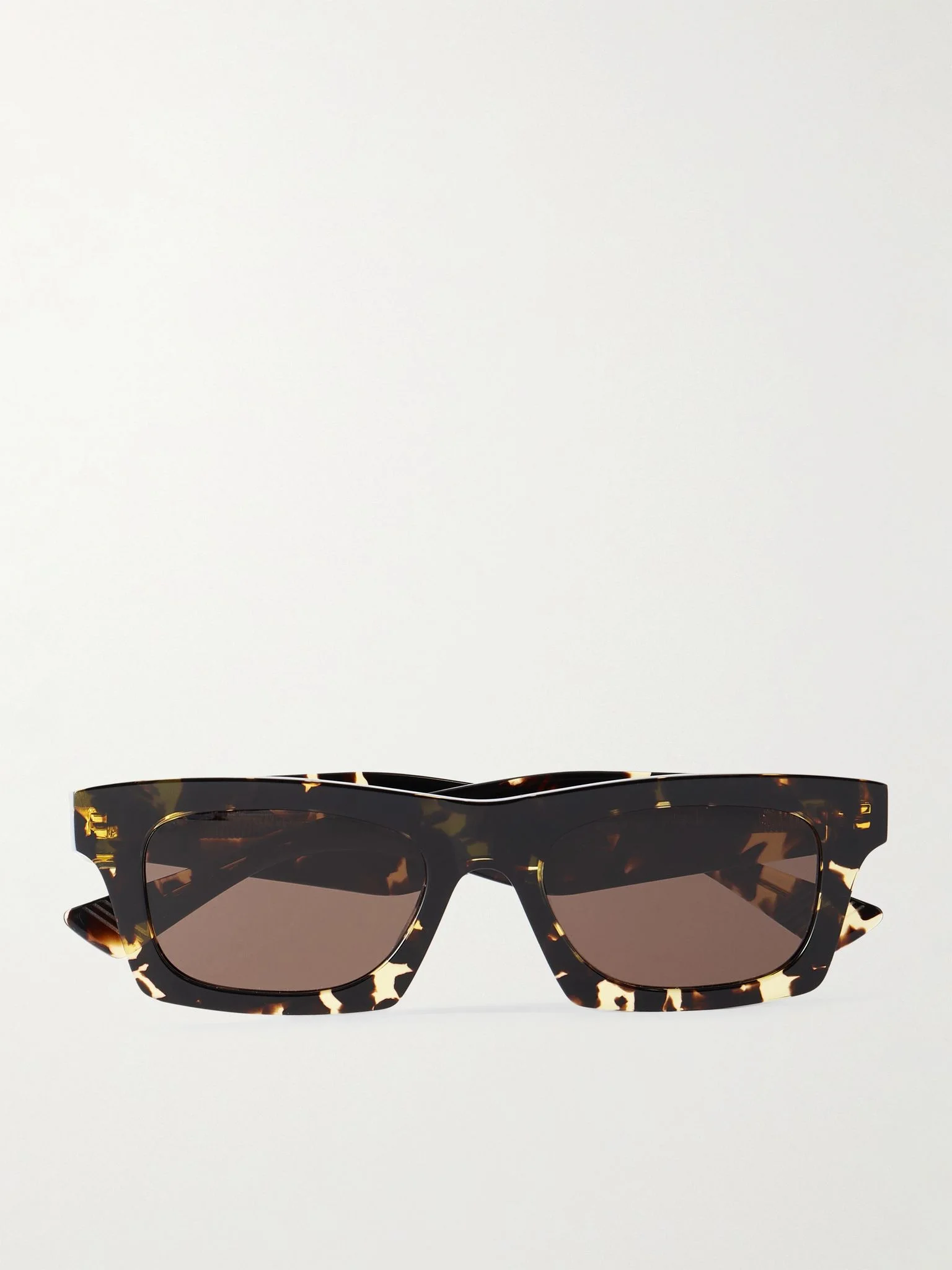 New Entry Square-Frame Tortoiseshell Recycled-Acetate Sunglasses Tortoiseshell - 1