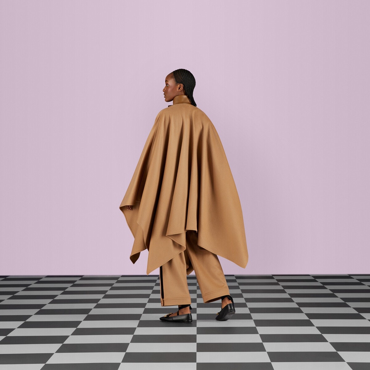 Wool cape coat - 5