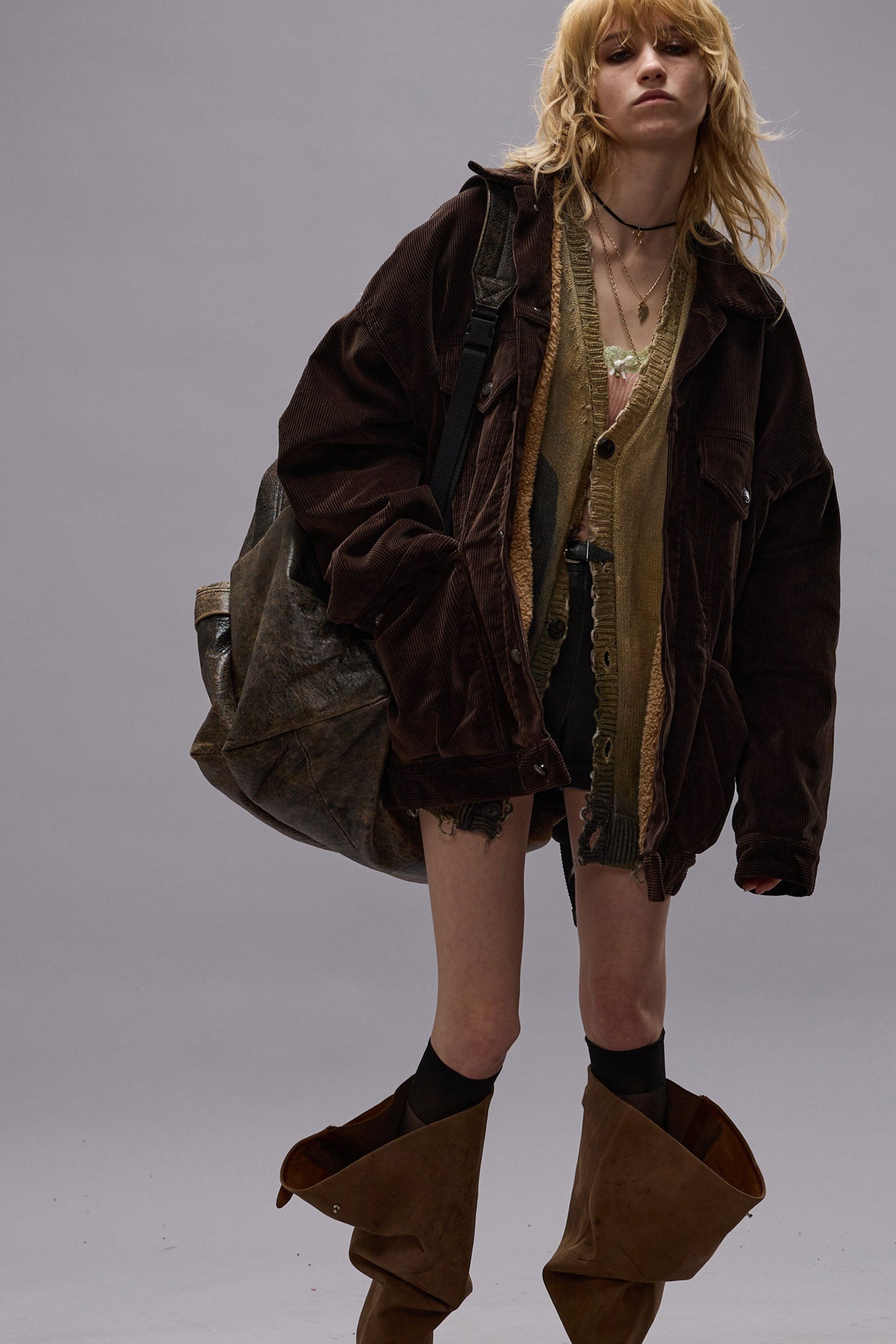 LACEY TRUCKER JACKET - DARK CHOCOLATE CORDUROY - R13 - 3
