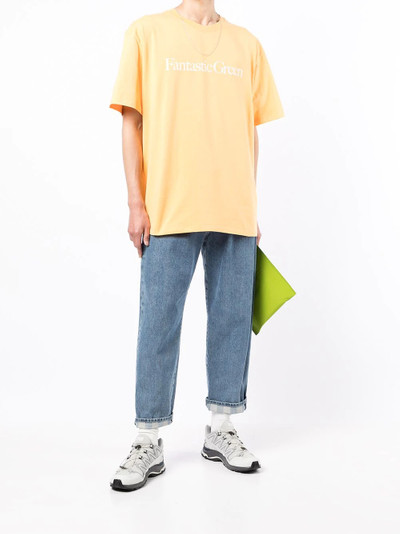 MSGM Fantastic Green cotton T-shirt outlook