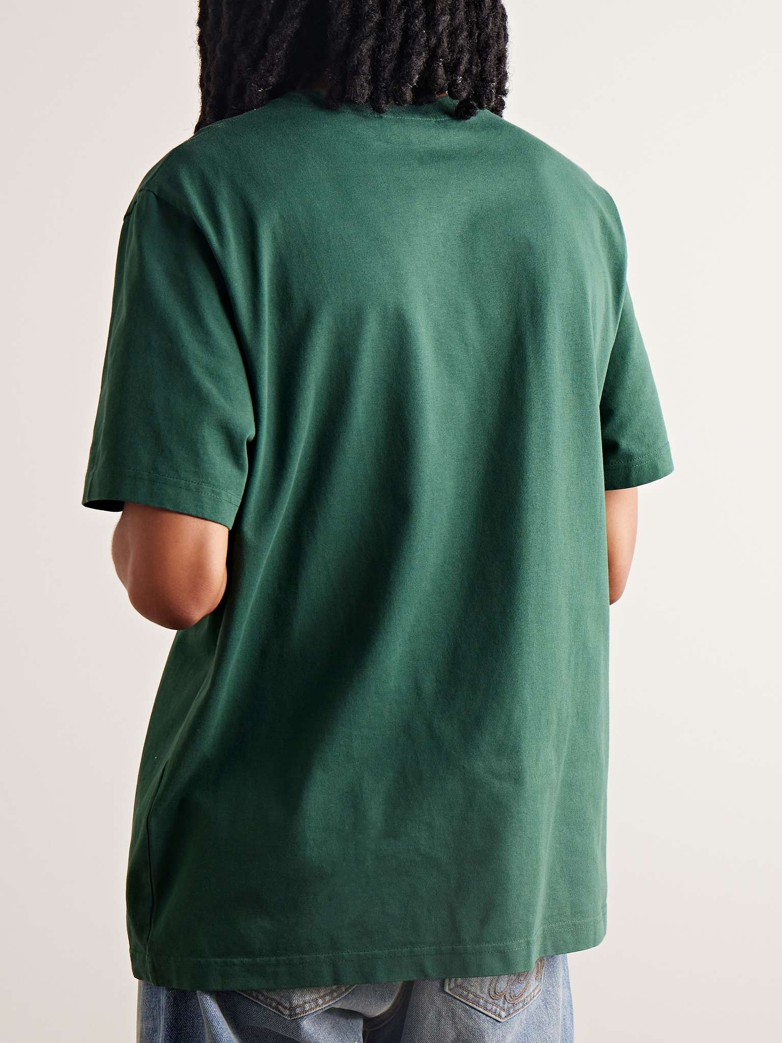 Logo-Appliquéd Cotton-Jersey T-Shirt - 4