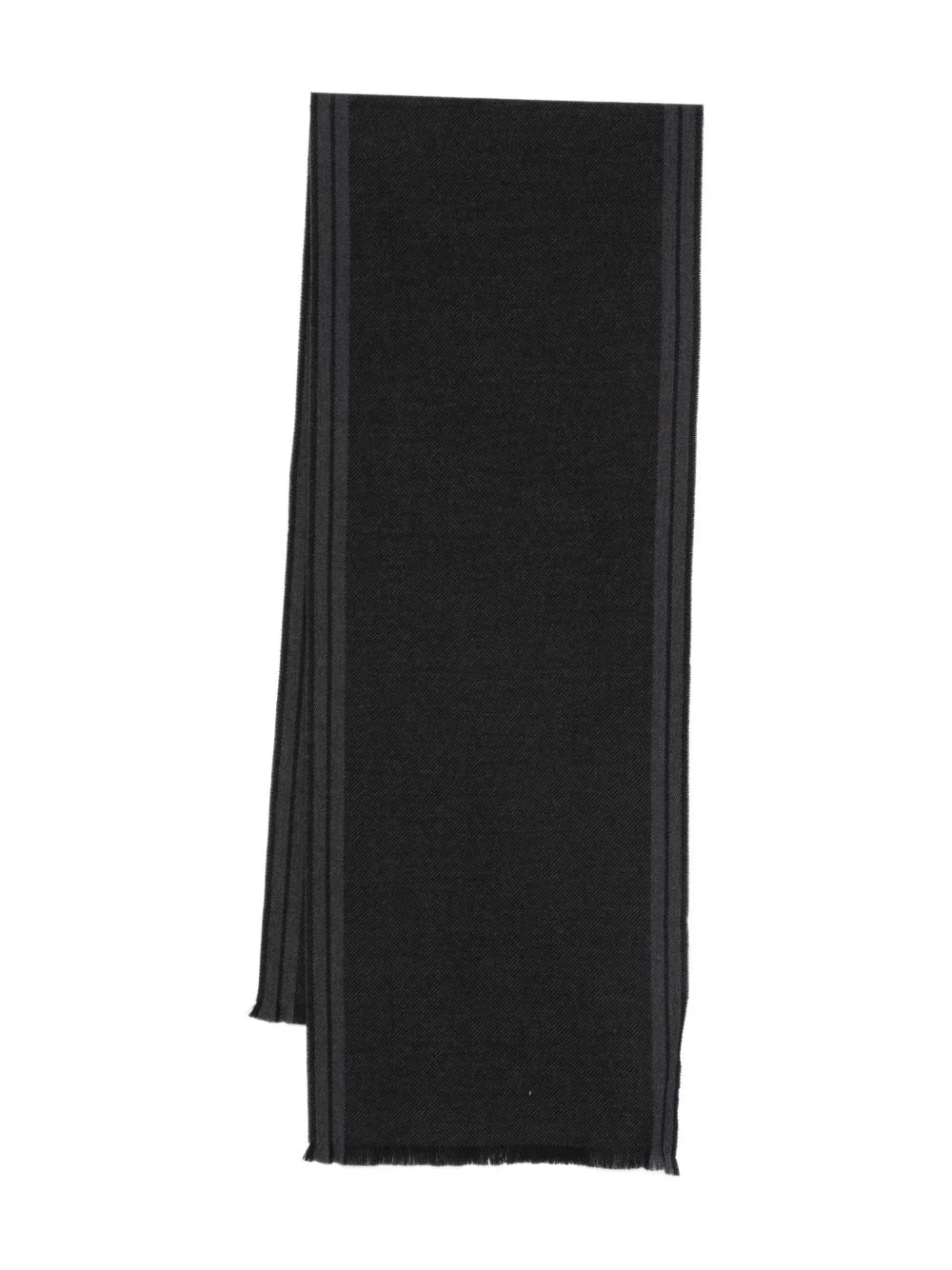 striped-trim scarf - 1