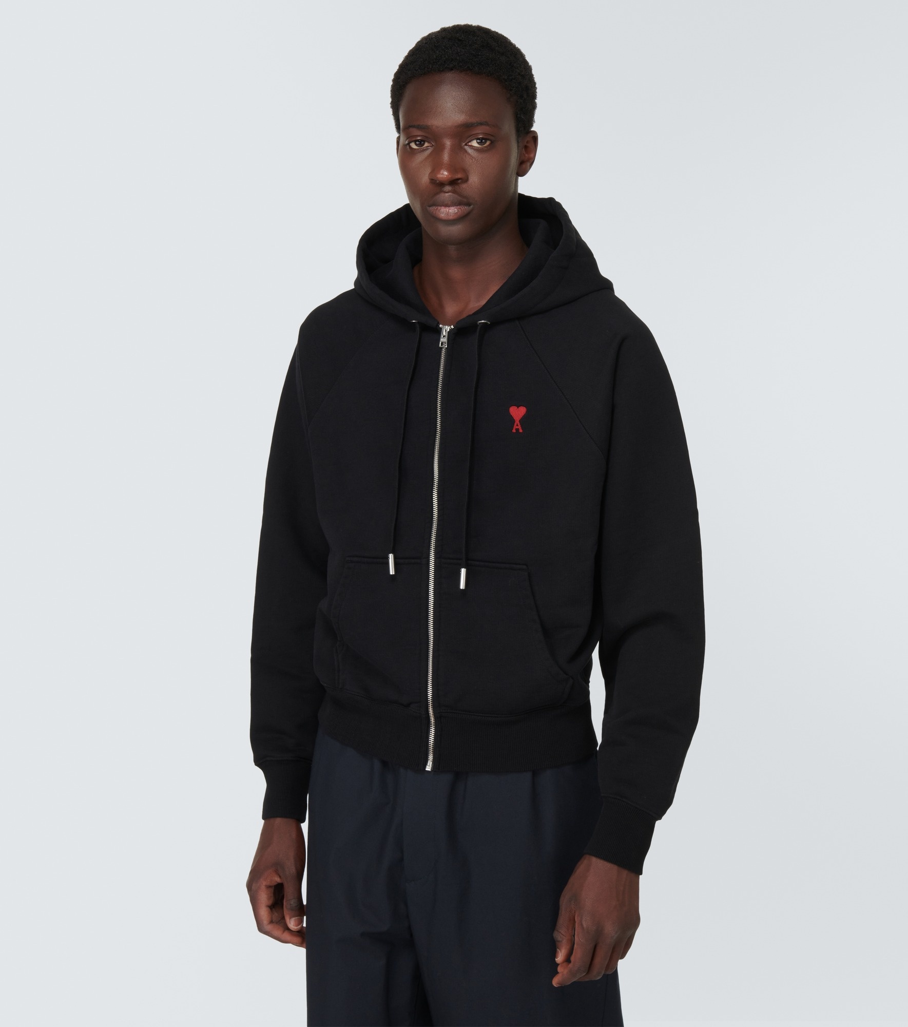 Ami De Cœur cotton jersey hoodie - 3