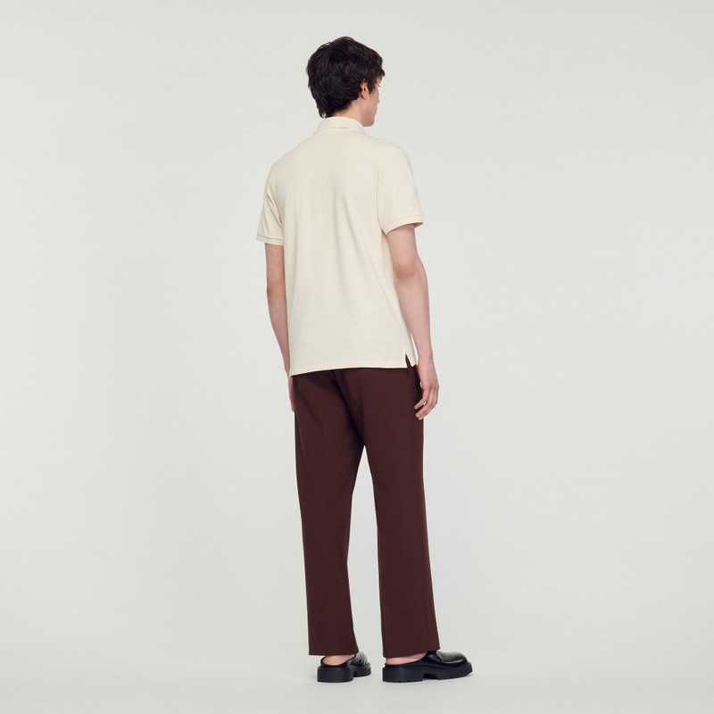 Polo shirt with Square Cross patch 6