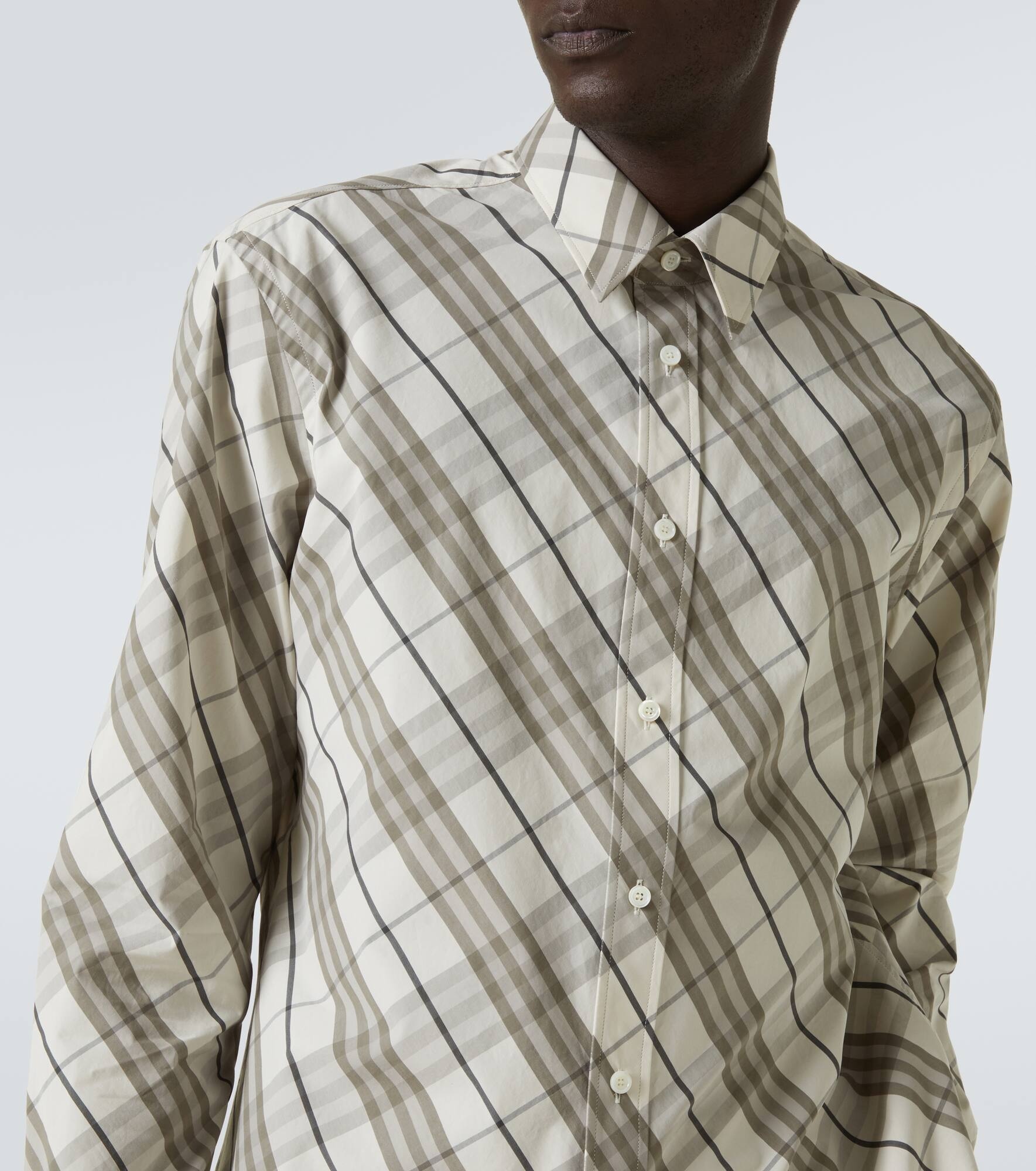 Burberry Check cotton overshirt - 5