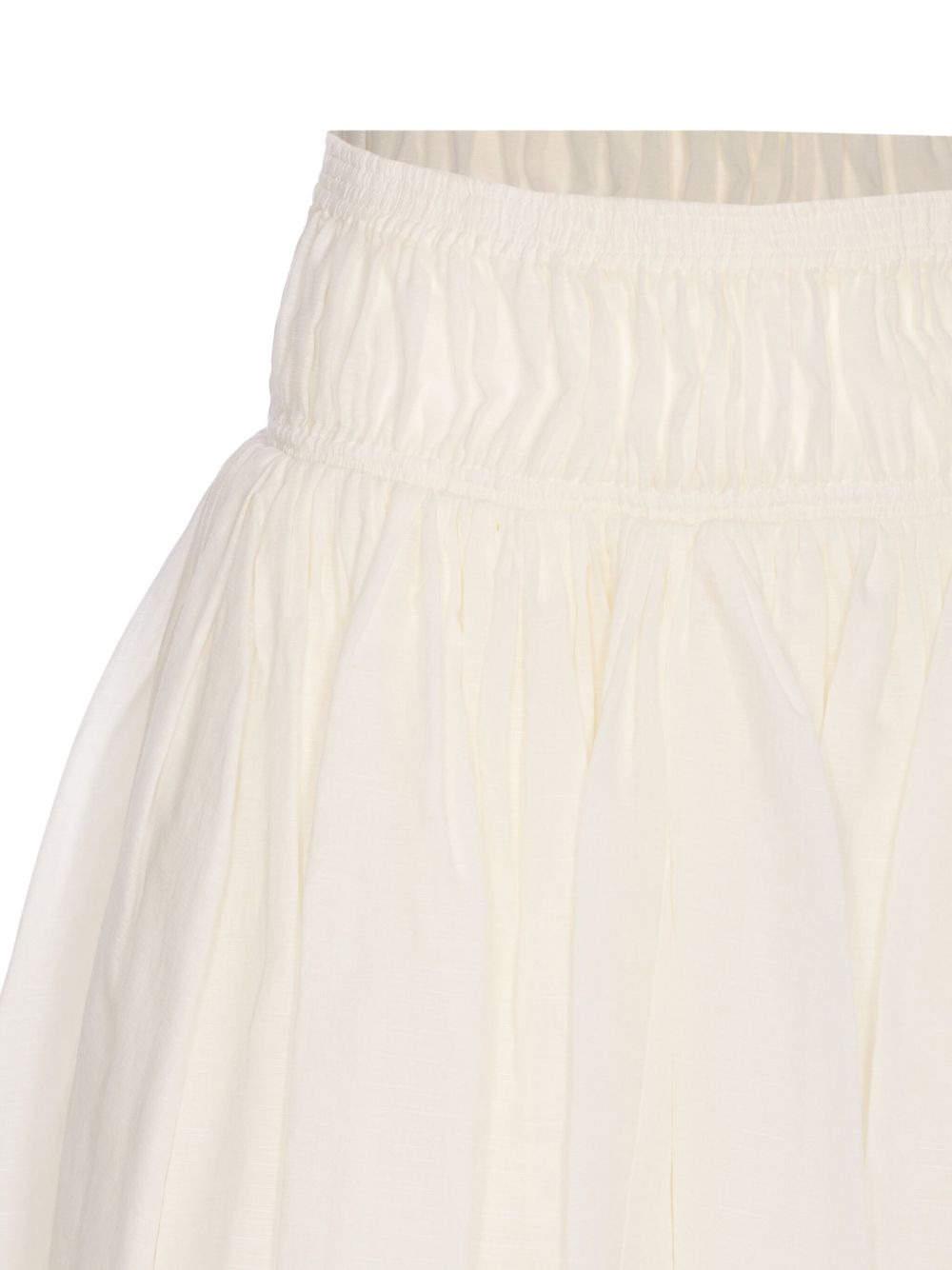 elastic-waist ruffled mini skirt - 3