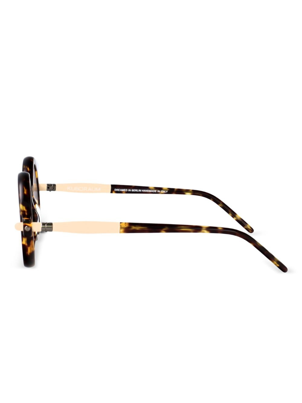tortoiseshell round-frame sunglasses - 3