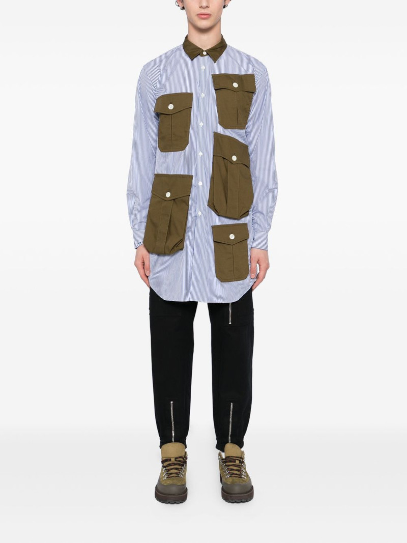 Comme des Garçons Homme Plus box-pleat pocket shirt outlook