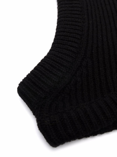 Rick Owens ribbed-knit balaclava hat outlook