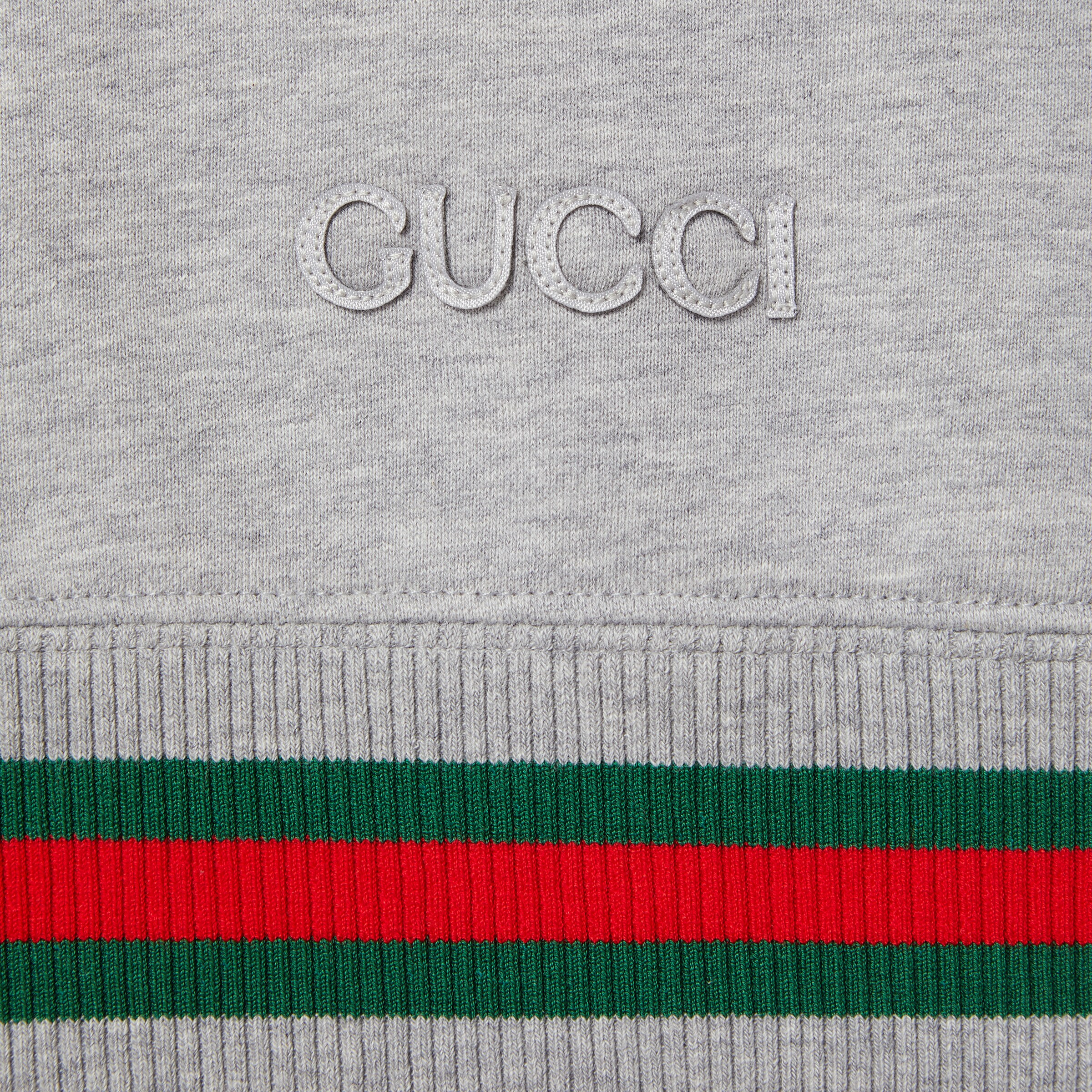 Cotton jersey sweatshirt with Web - 7