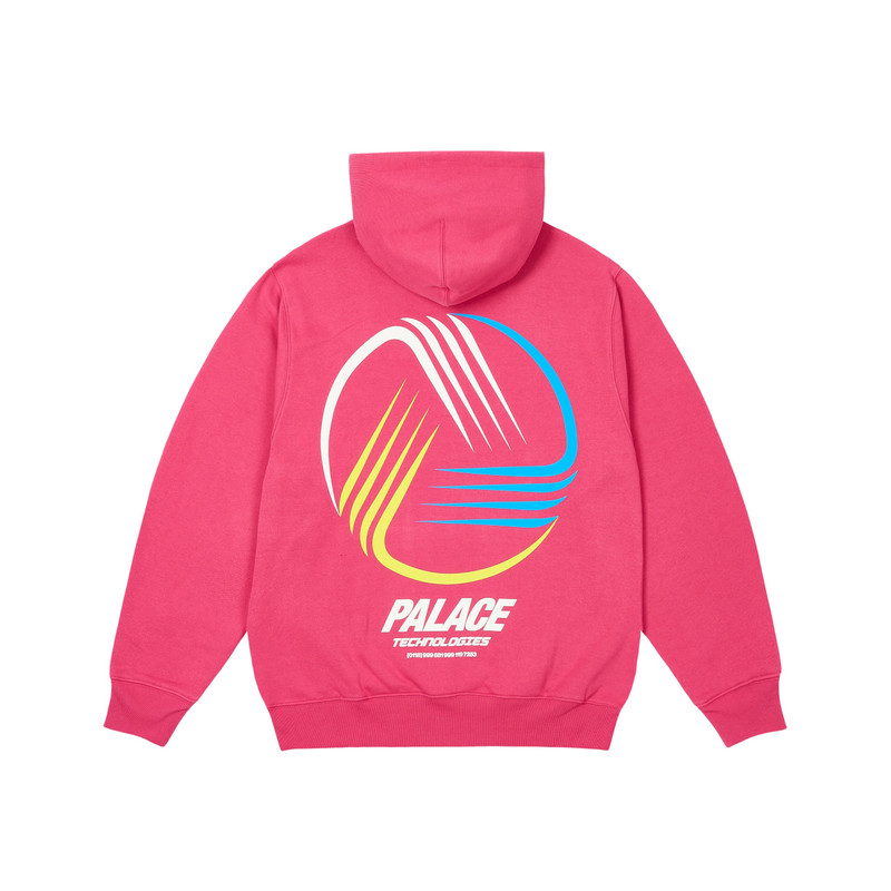 PALACE PALACE TECHNOLOGIES HOOD BERRY RED outlook