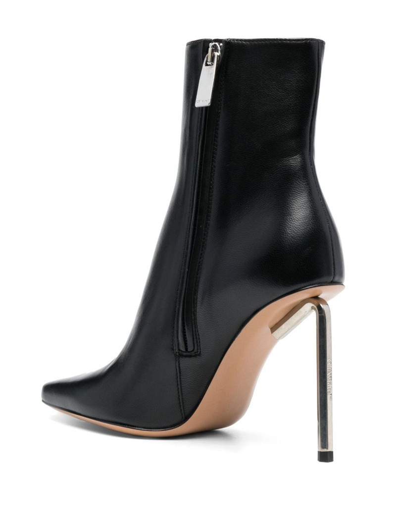 Off-White Allen 100mm leather ankle boots outlook