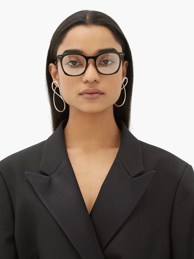 CELINE Foiled-logo round acetate glasses outlook