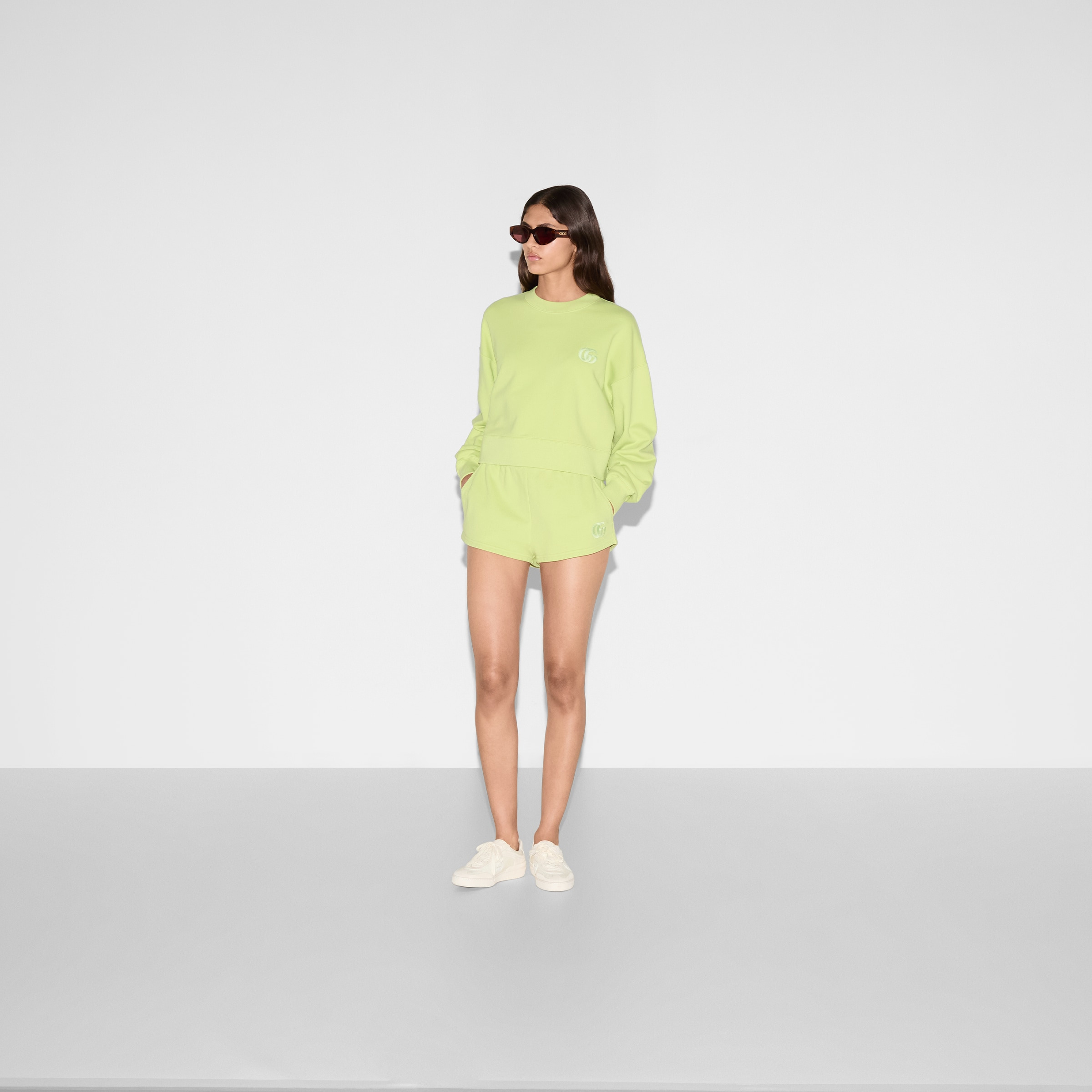 Embroidered cotton jersey sweatshirt - 2