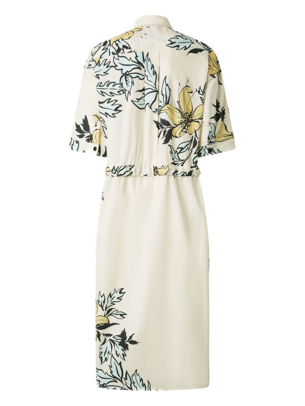 floral-print shirt dress - 2