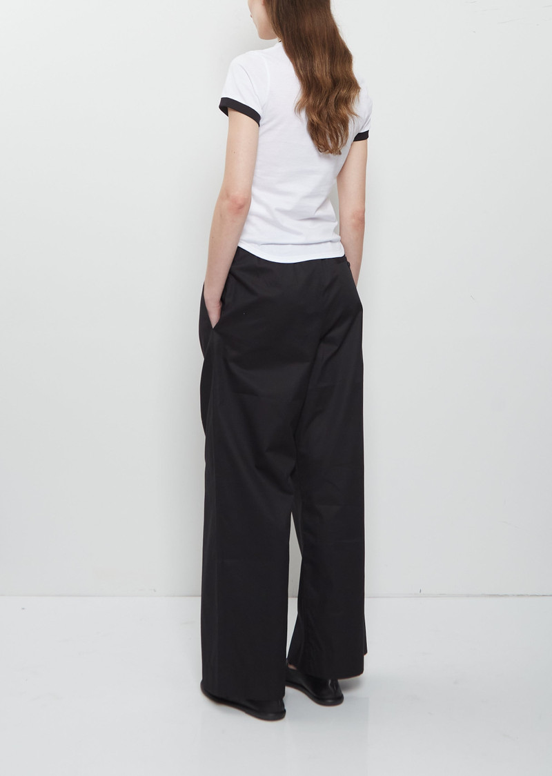 META CAMPANIA COLLECTIVE Traced Pleated Light Cotton Popeline Trousers outlook