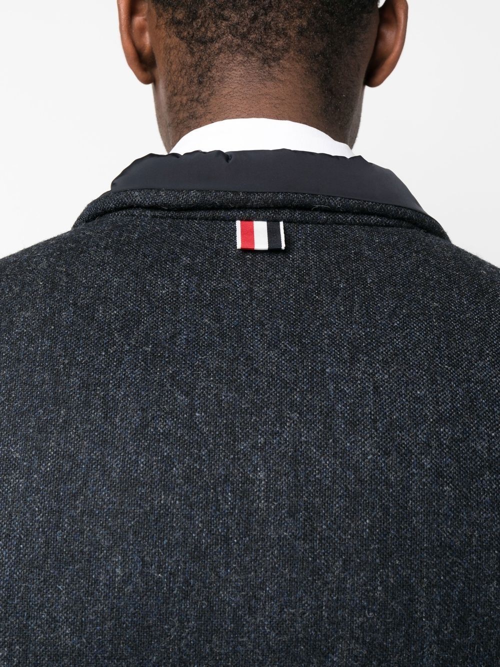 colour-block panel padded jacket - 5