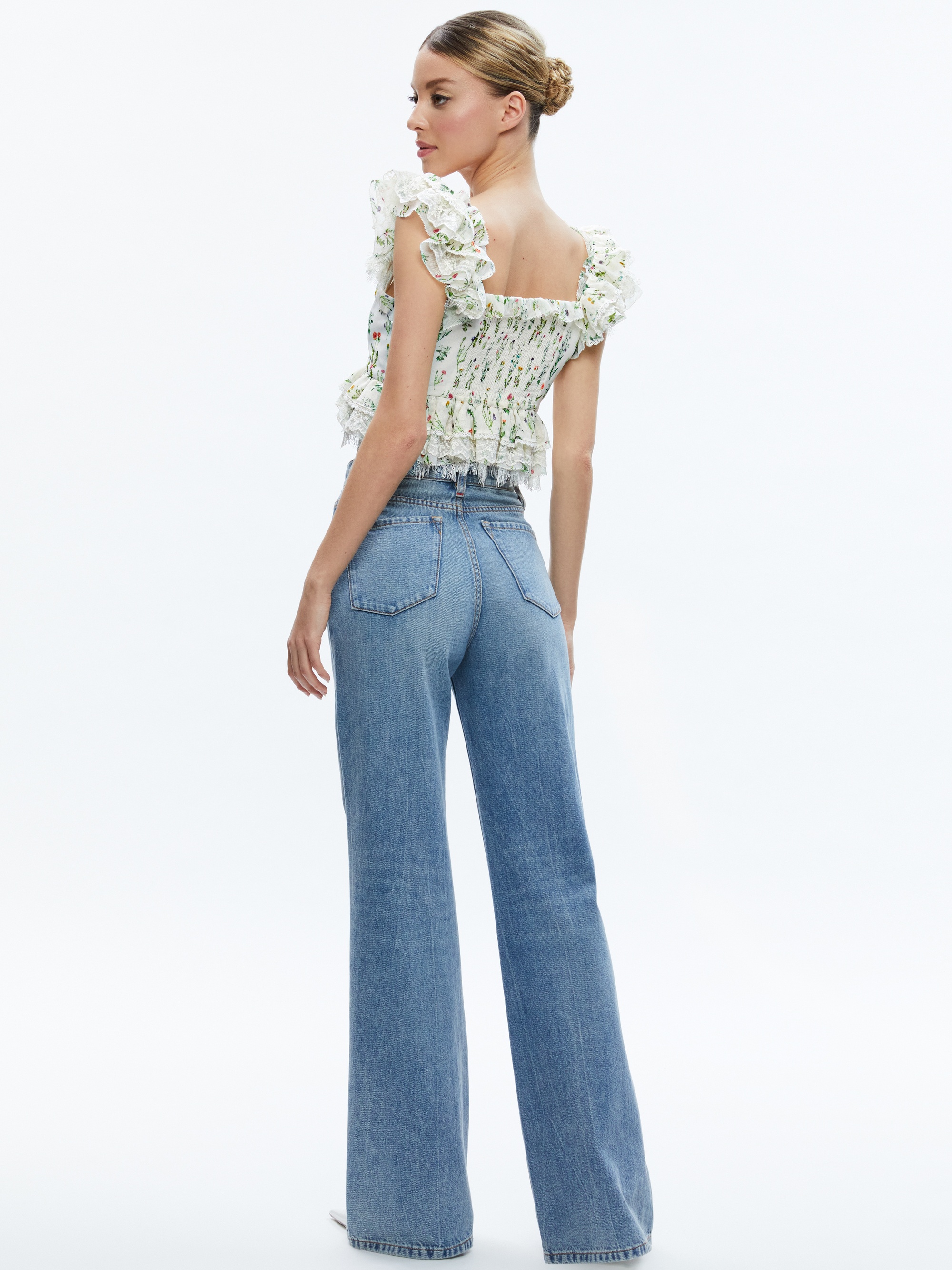 CHARLINE RUFFLE CROPPED TOP - 3