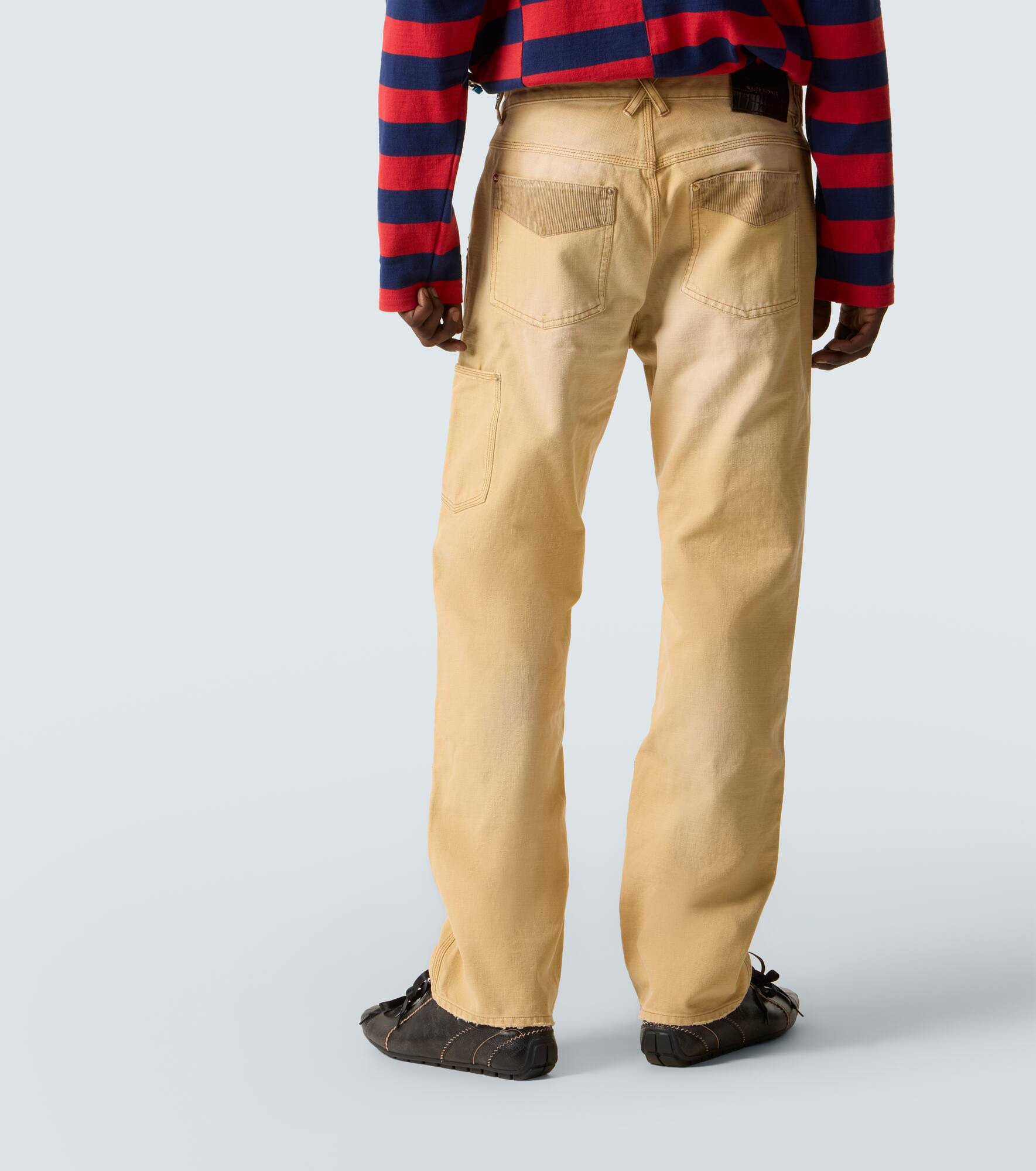 Sierra cotton canvas straight pants - 4