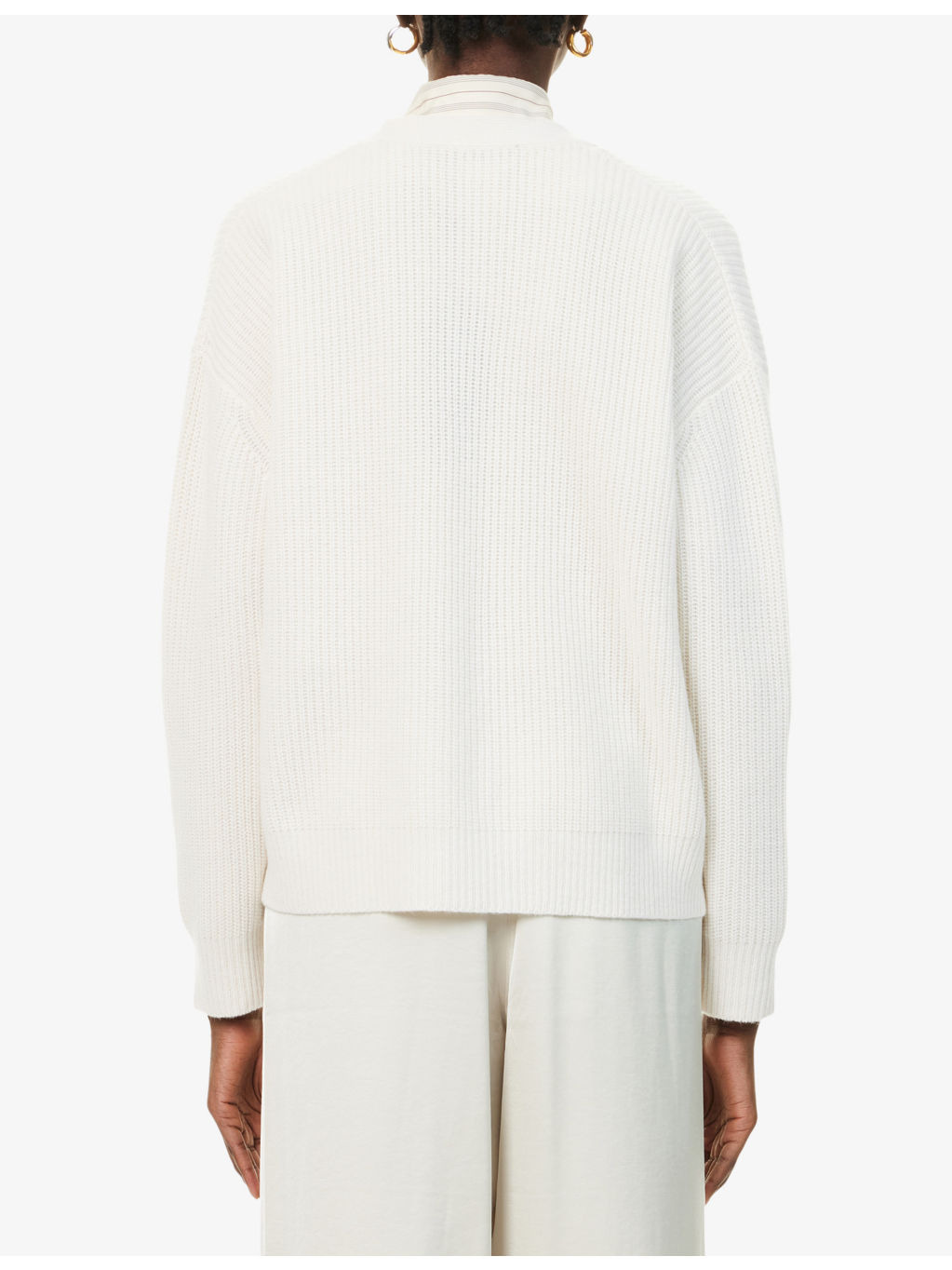 Cocoon V-Neck Cashmere Cardigan - 4