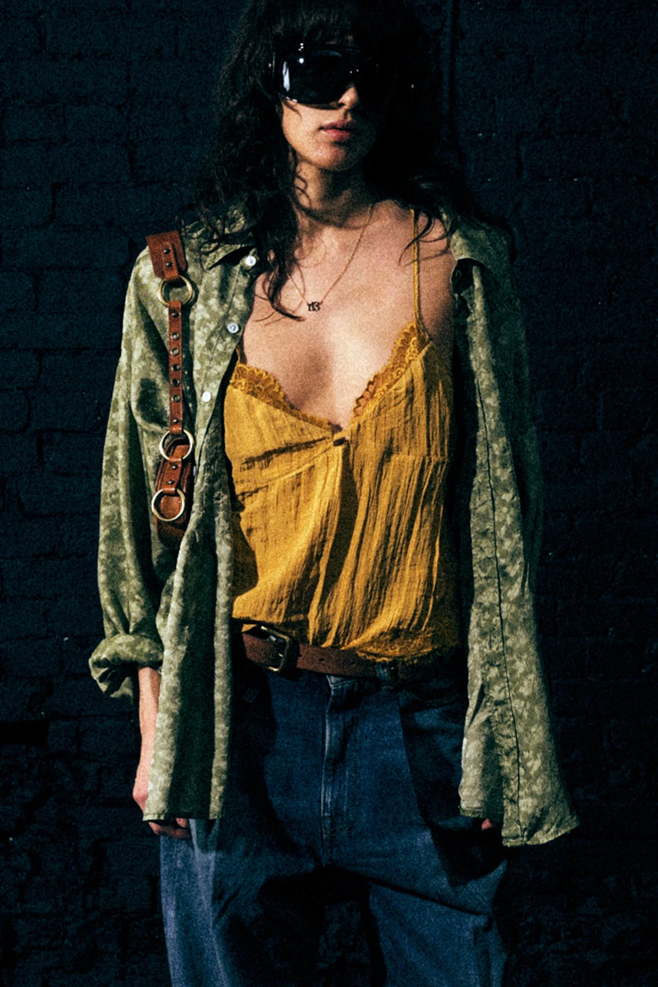 LACE TRIMMED CAMI - 1