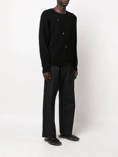 JACQUEMUS asymmetric buttoned cardigan outlook