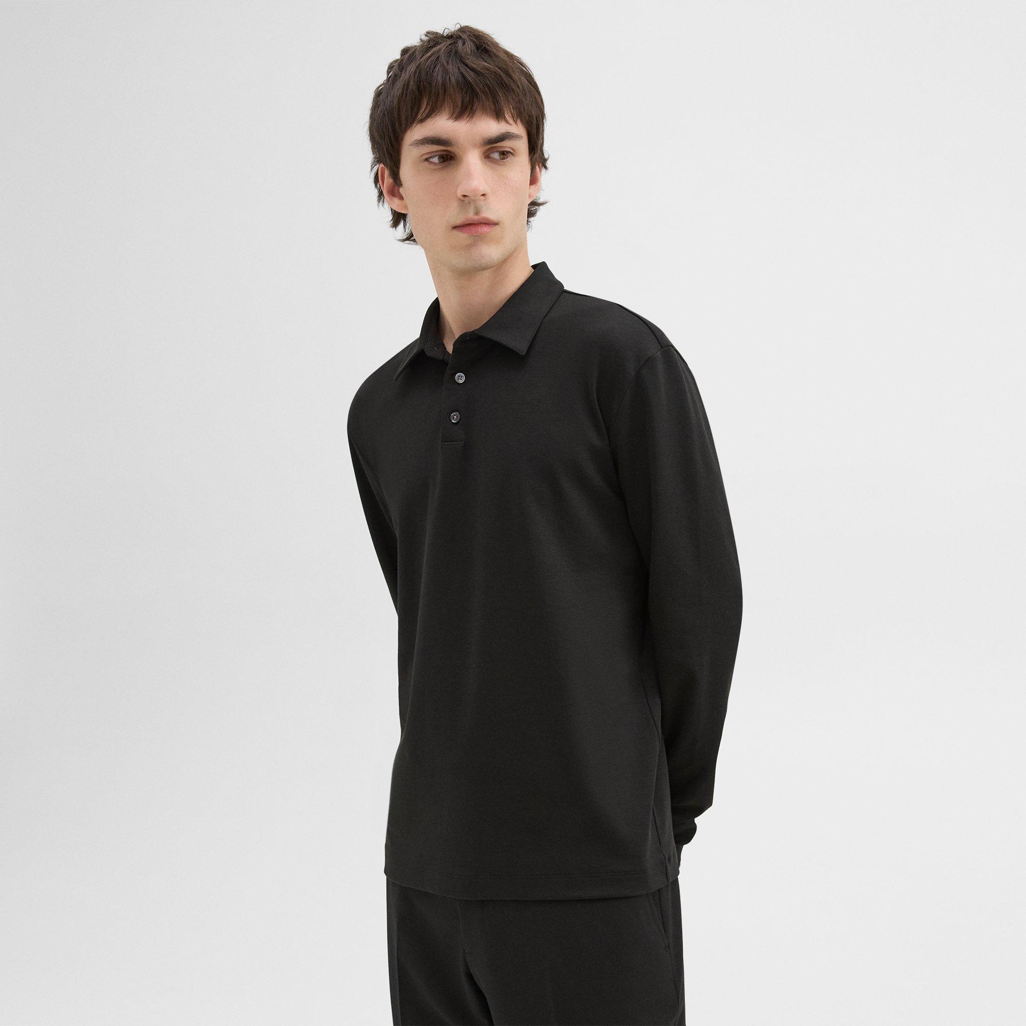 Long-Sleeve Polo Shirt in Cotton Jersey - 3
