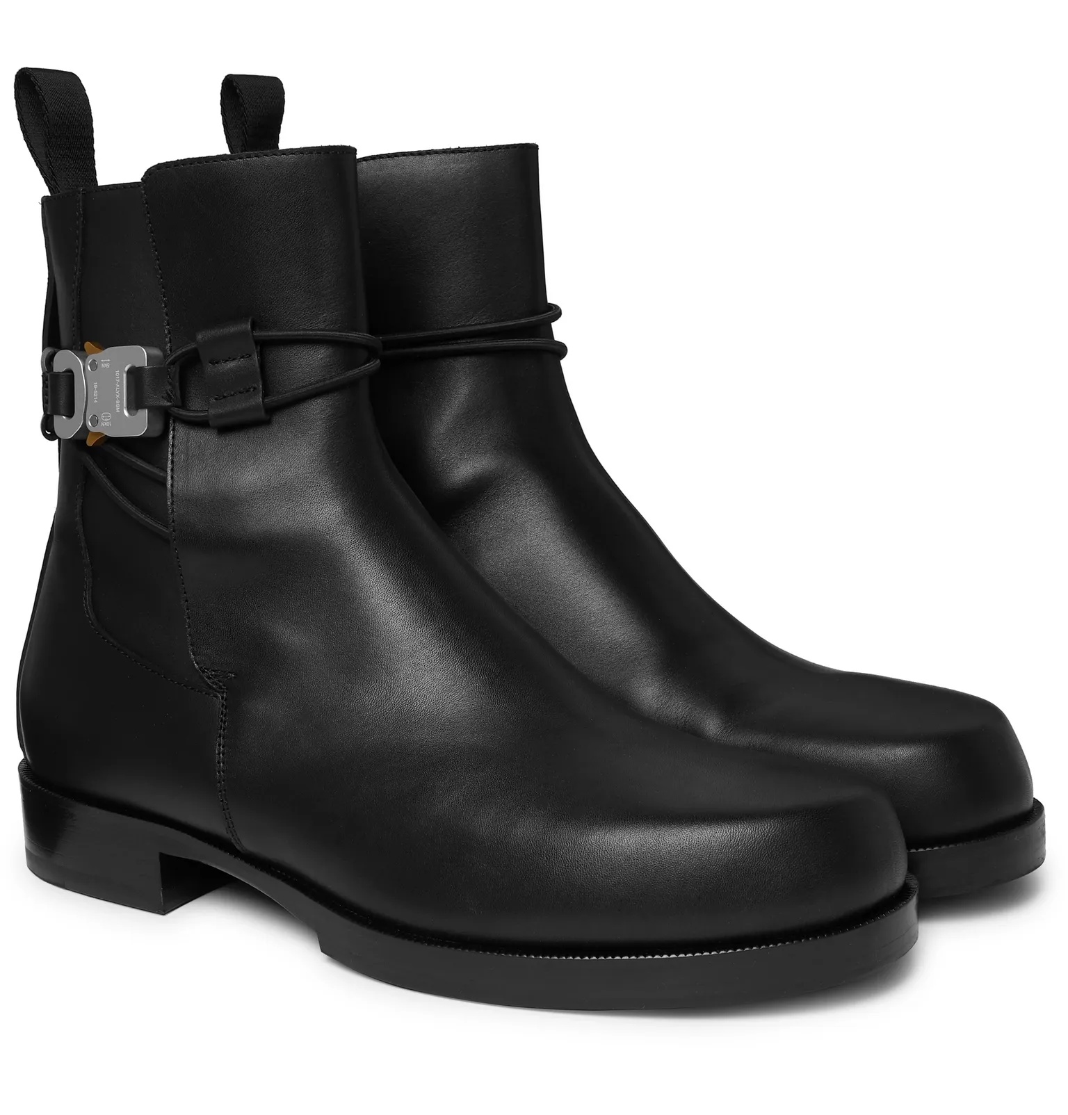 Buckled Leather Chelsea Boots - 2