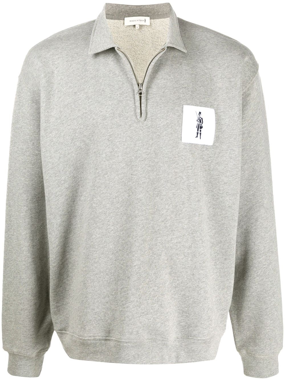 zip-front sweatshirt - 1